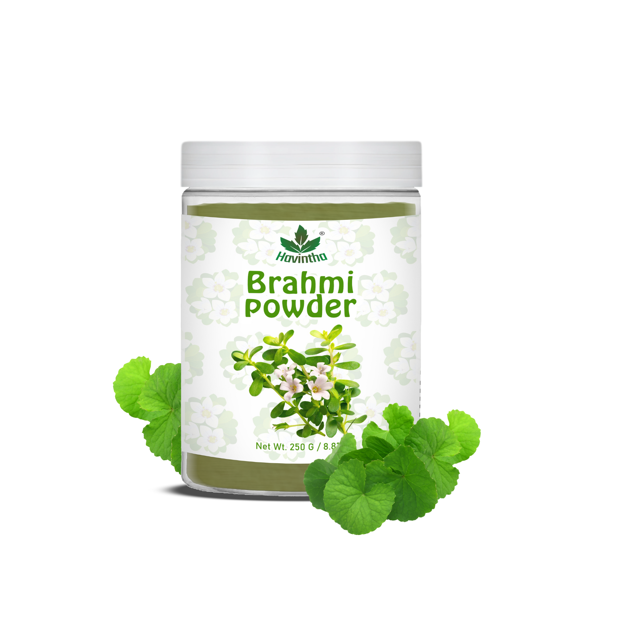 Havintha Brahmi Powder | For Good Health & Haircare | 8 oz | 250 Grams (JAR)