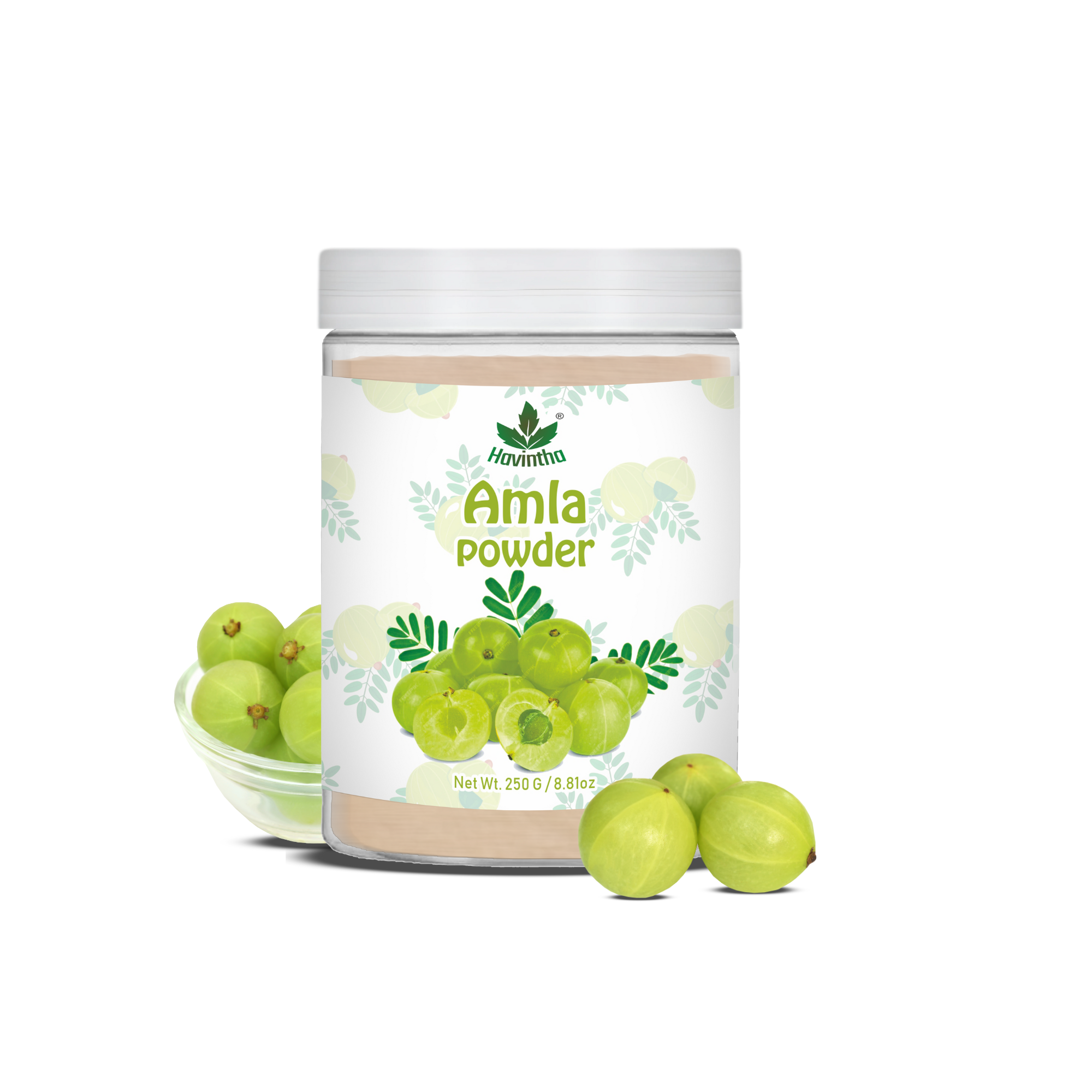 Havintha Natural Amla Powder | 8 oz | 250 Grams (JAR)