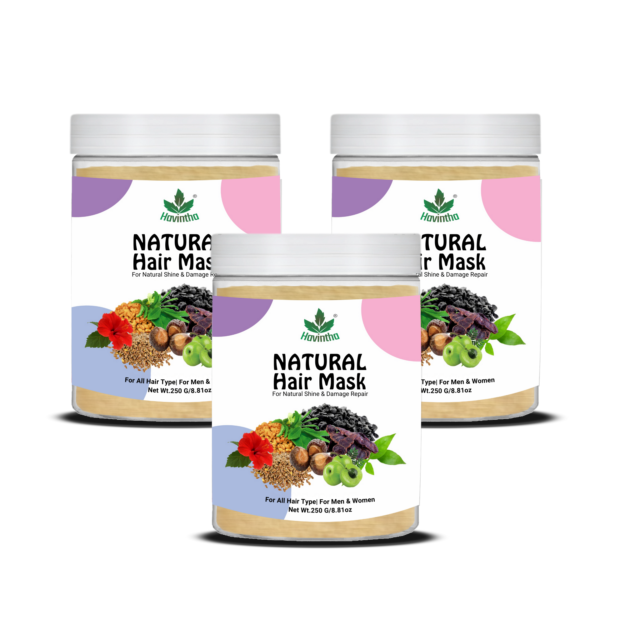 Havintha Hair Mask for Hair Fall Growth Split Ends Luster Shining Nourishment - 8 oz | 0.5 lb | 227 gm