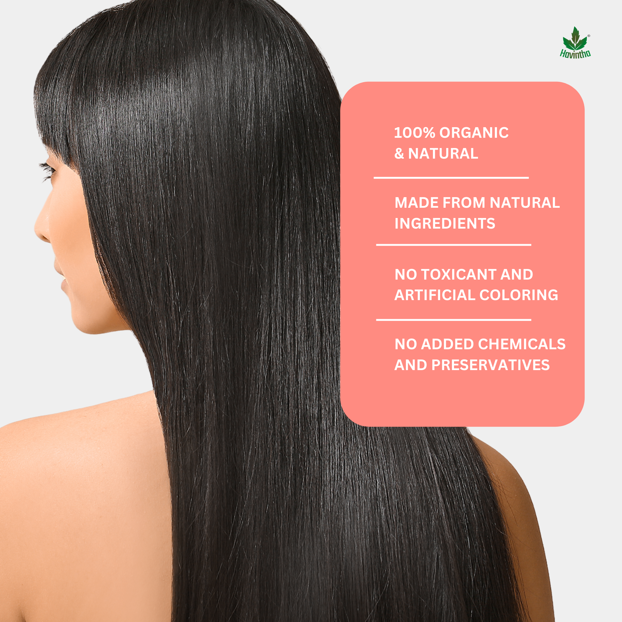 Havintha Natural Hibiscus Powder For Shiny Hair | For Strong Hair | Men & Women - 8 oz | 250 Grams (JAR)