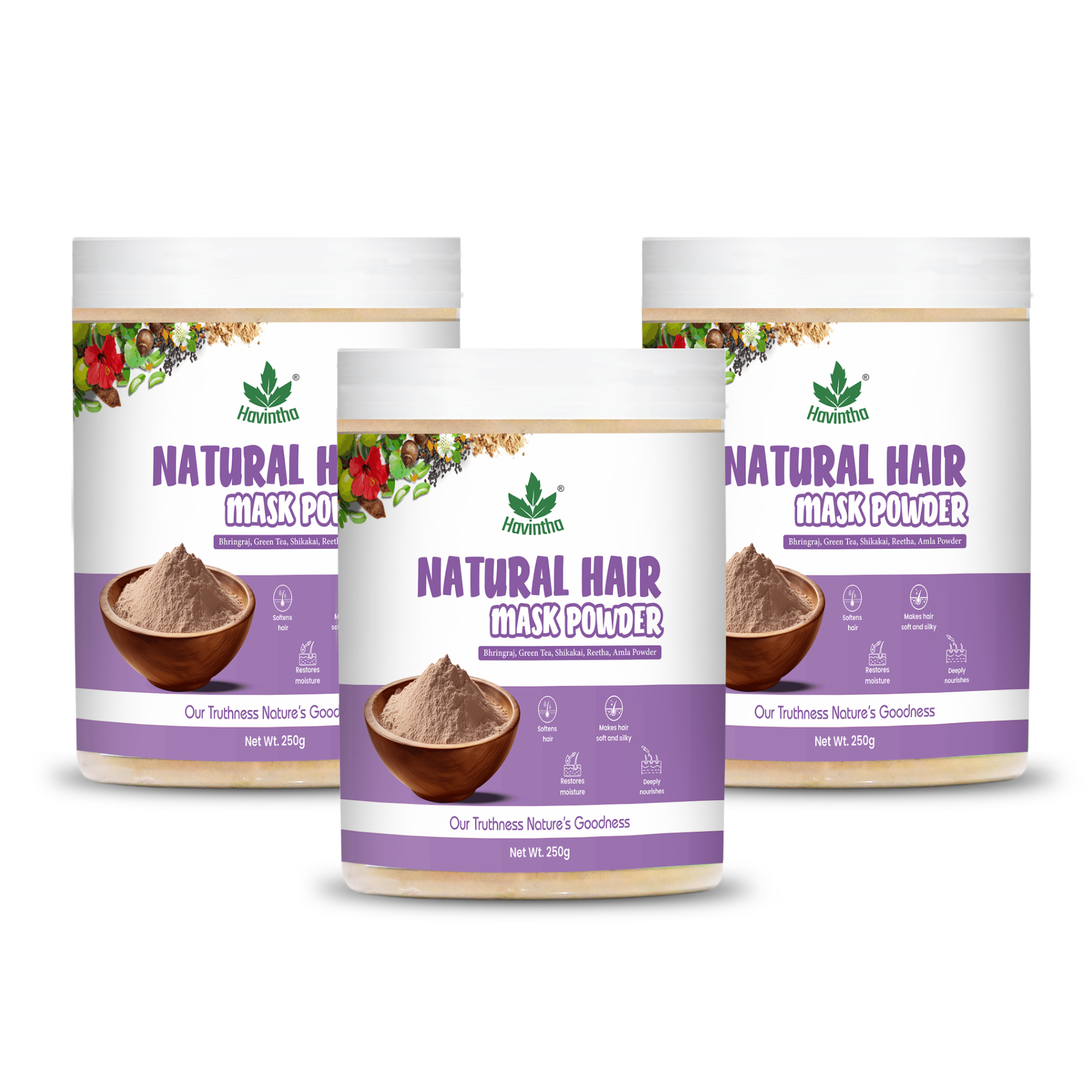 Havintha Hair Mask for Hair Fall Growth Split Ends Luster Shining Nourishment - 8 oz | 0.5 lb | 227 gm