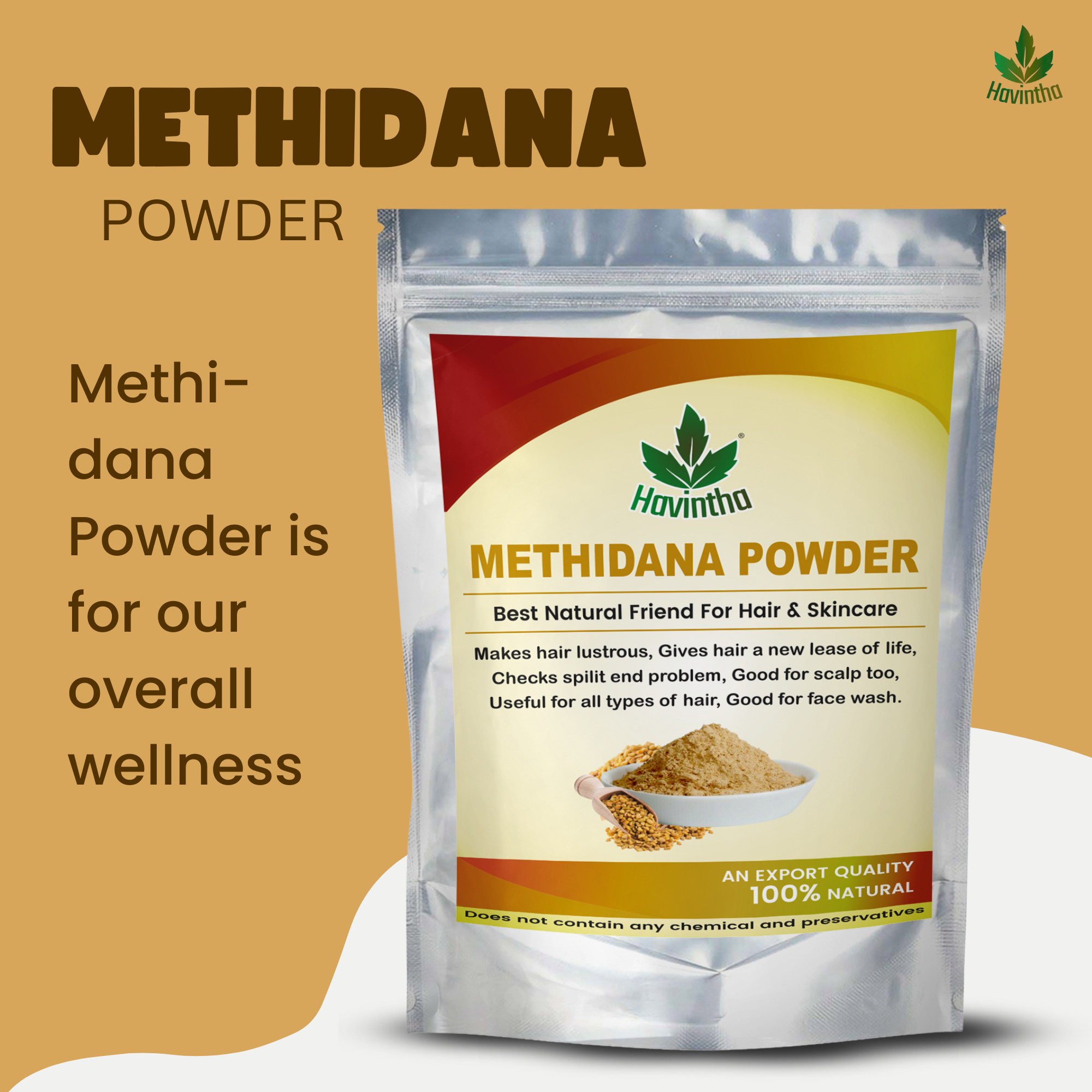 Havintha Methi Dana Powder - 8 oz | 0.5 lb | 227 gm