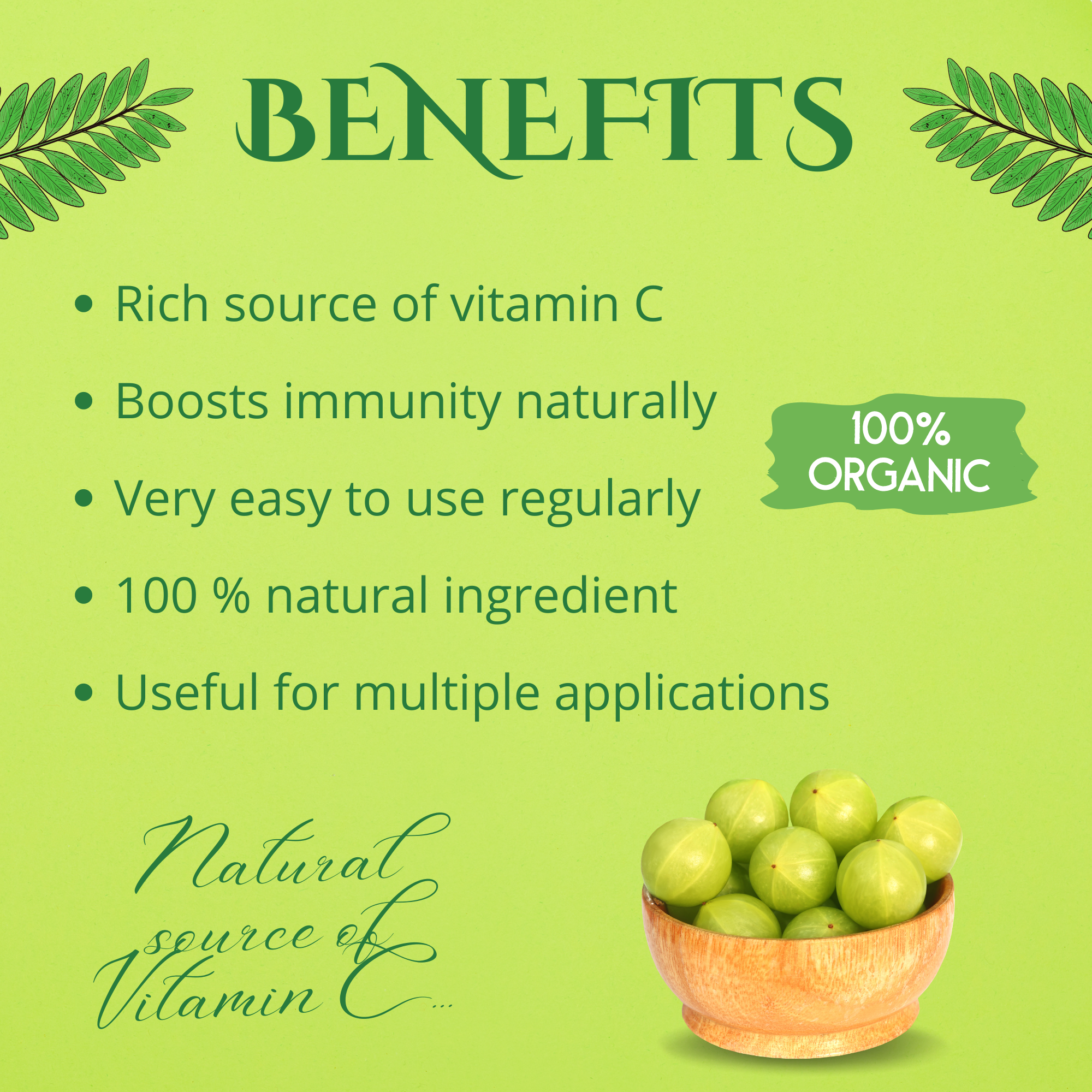 Havintha Natural Amla (Raw form) - 8 oz | 0.2 lb | 227 gm
