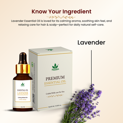 Havintha Pure and organic Lavender essential oil for skin care, hair care and healing injuries-15ml