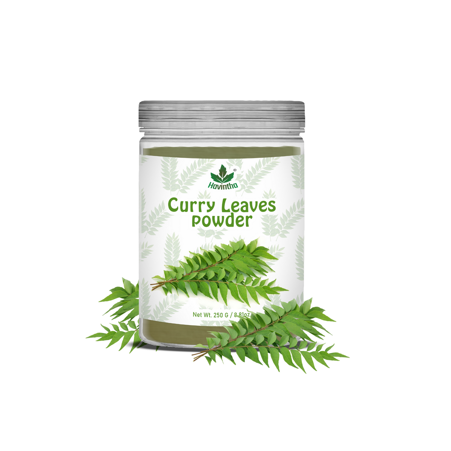 Havintha Curry Leaves Powder | For Strong &amp; Healthy Hair |  8 oz | 250 Grams (JAR)