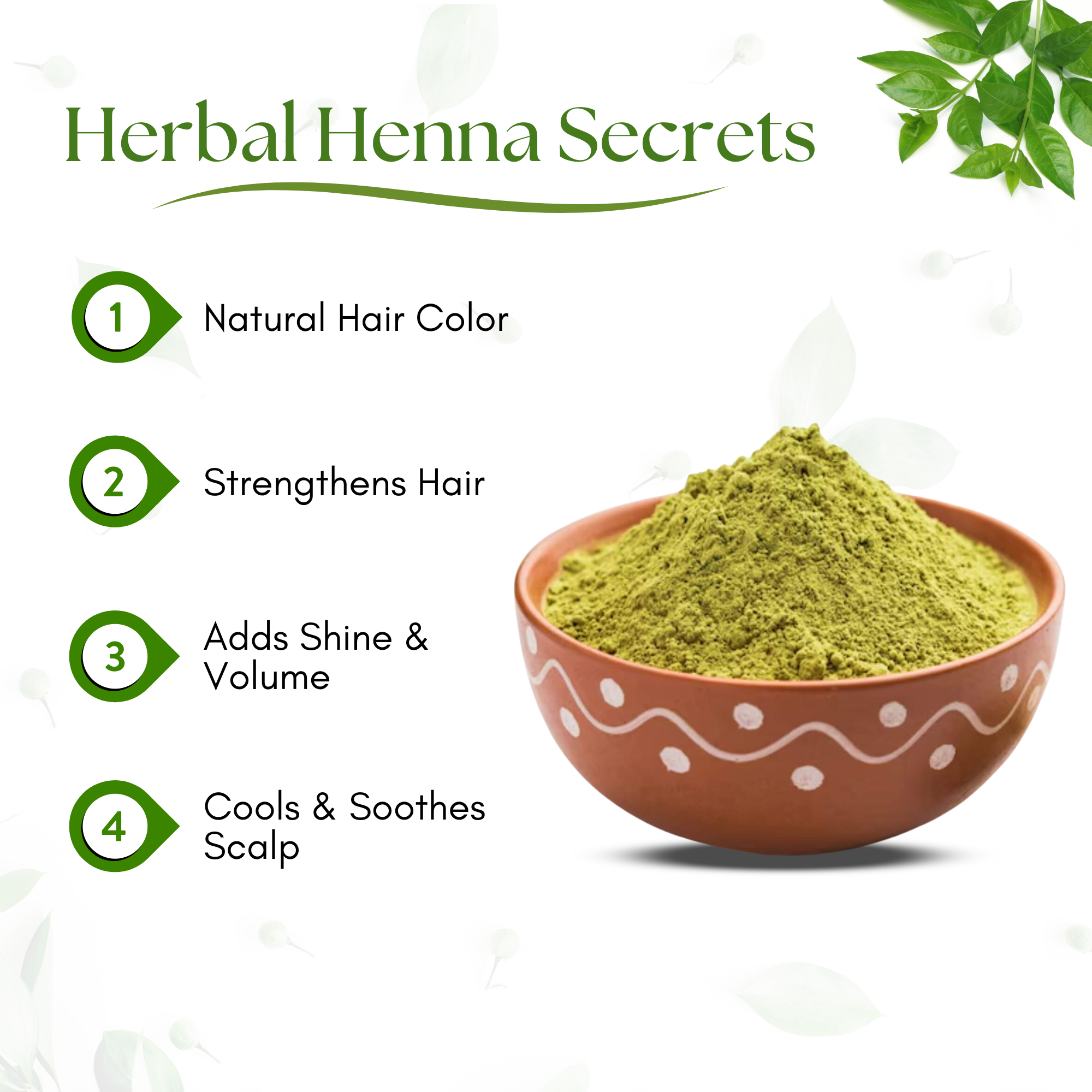 Havintha Natural Herbal Henna Hair Pack 11 Herbs Mix Mehandi Powder - 8 oz | 0.5 lb | 227 gm