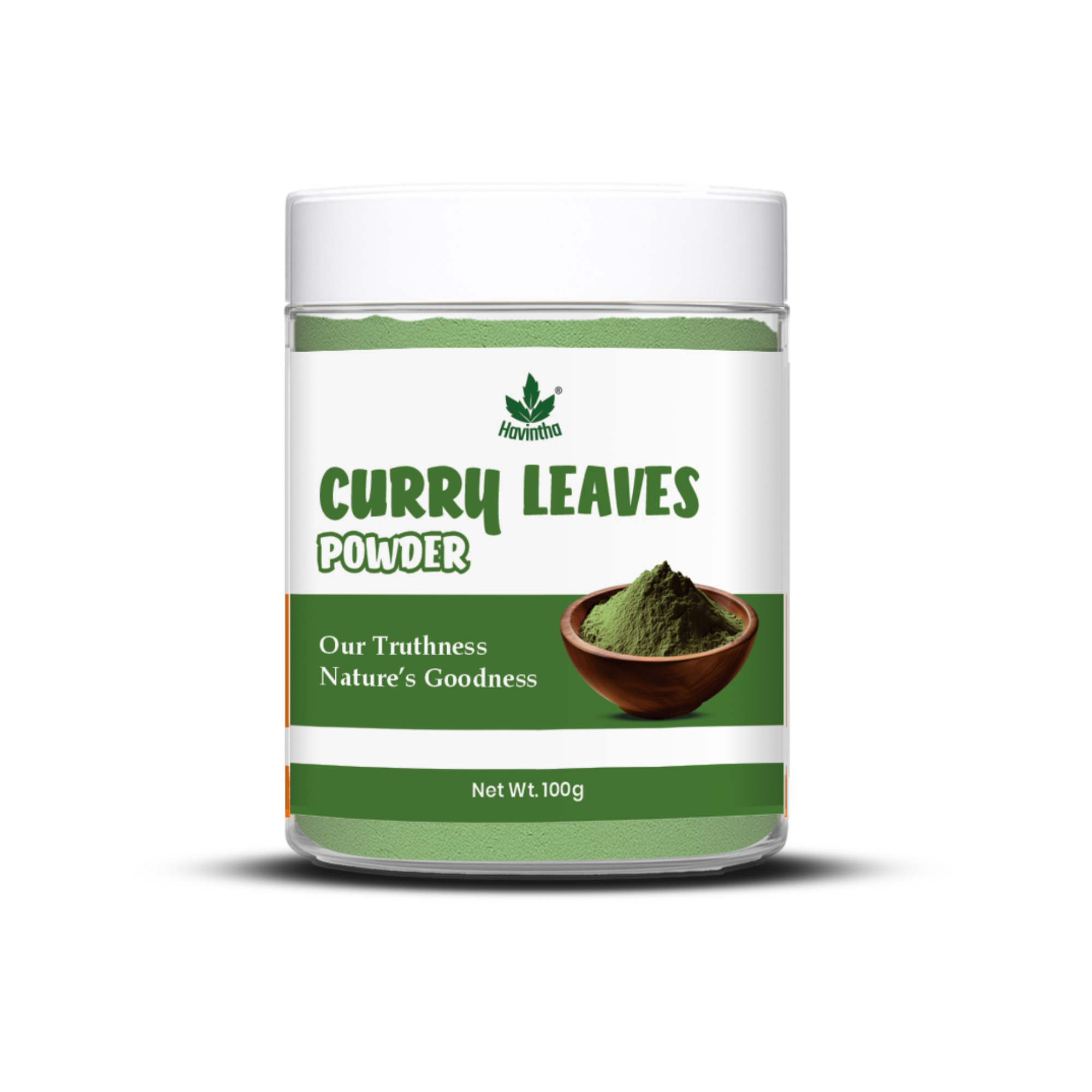 Havintha Natural Curry Leaves Powder (Murraya koenigii) for Hair Care | Hair Fall Solution | Curry Leaf for Hair Growth &amp; Strong, Healthy Hair | Natural &amp; Pure Kari Patta Powder | Shine &amp; Nourishes Scalp - 3.5 oz | 0.2 lb | 100 gm