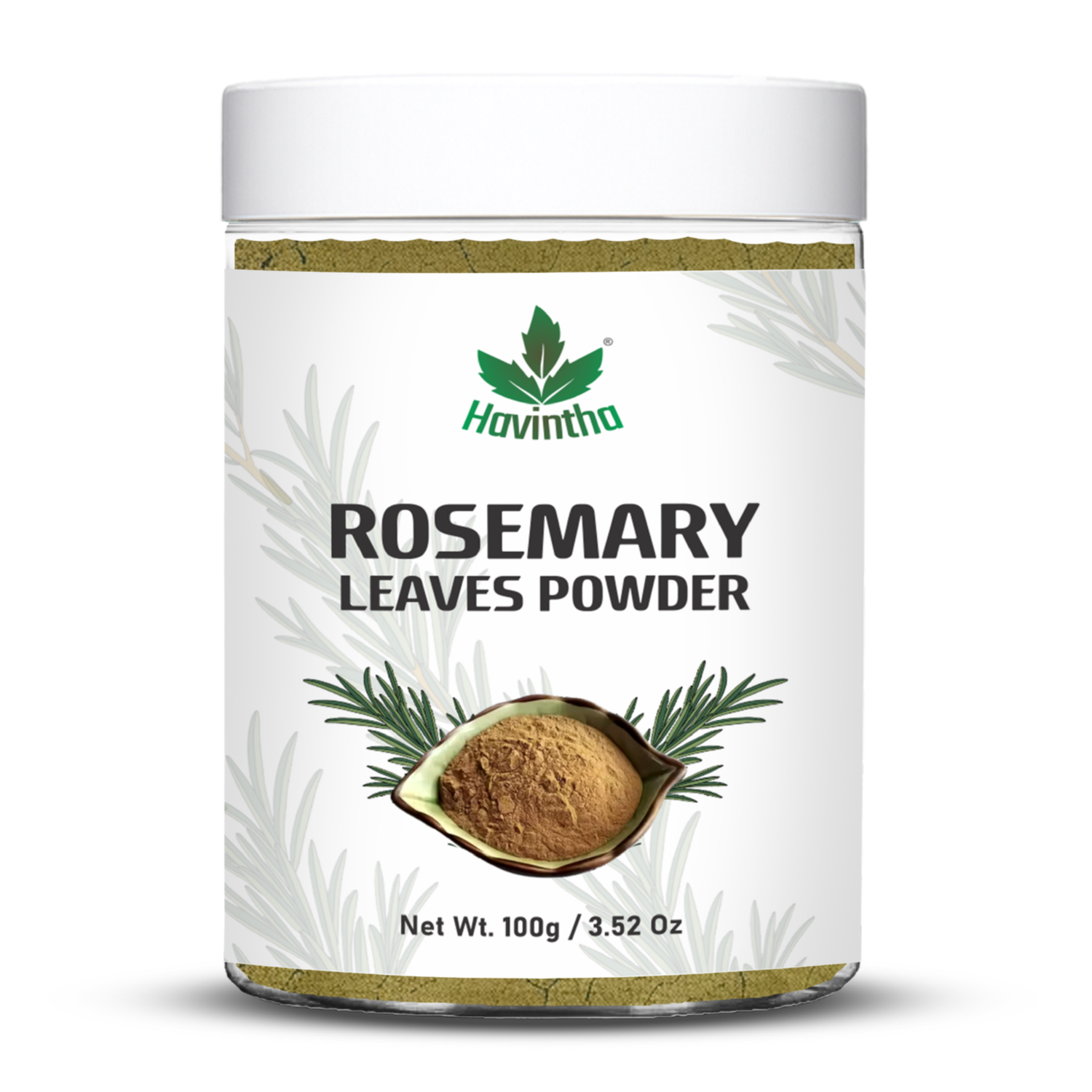 Havintha Natural Rosemary Powder For Shiny Hair|Rosemary powder for hair growth| Men &amp; Women - 3oz | 100gm