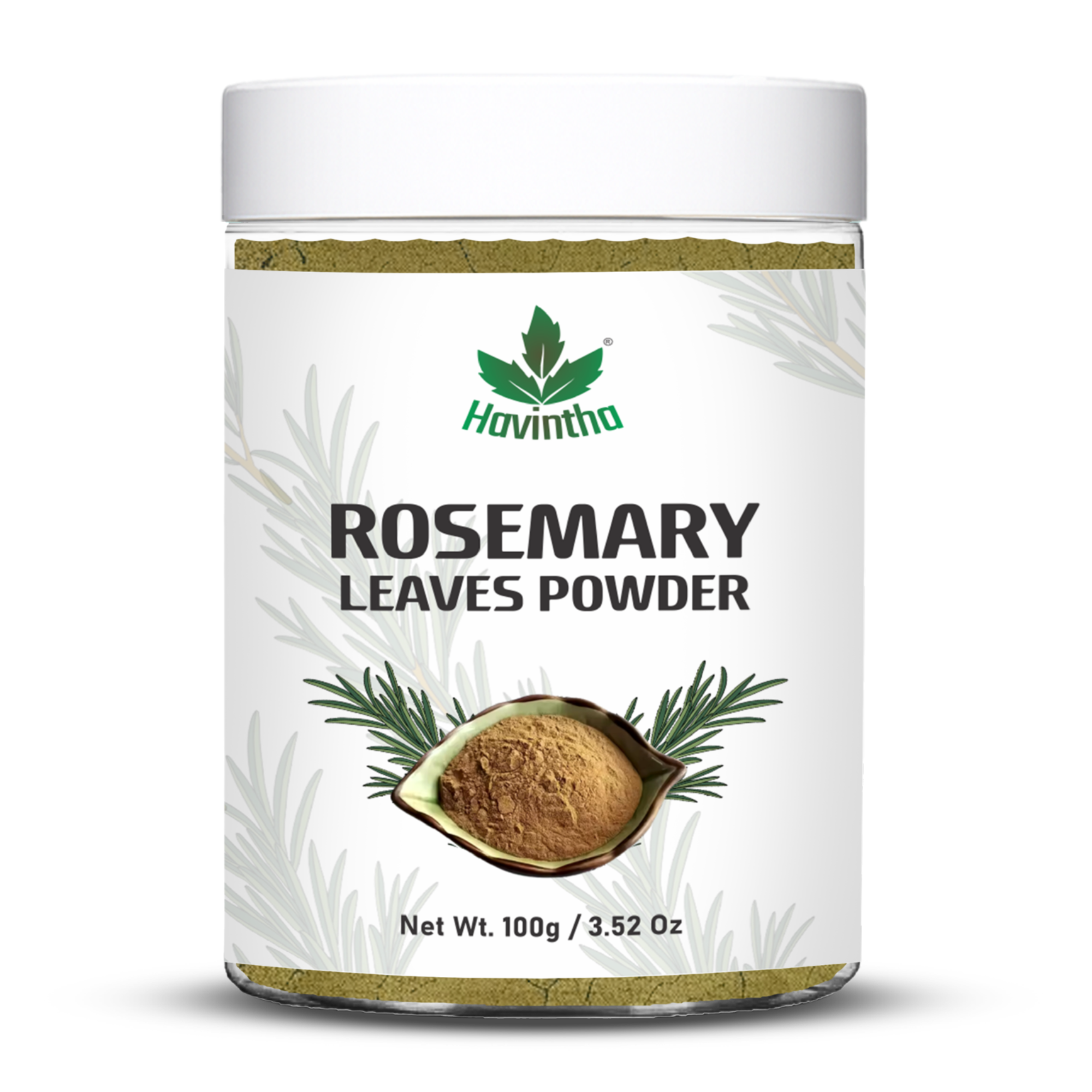 Havintha Natural Rosemary Powder For Shiny Hair|Rosemary powder for hair growth| Men &amp; Women - 3oz | 100gm