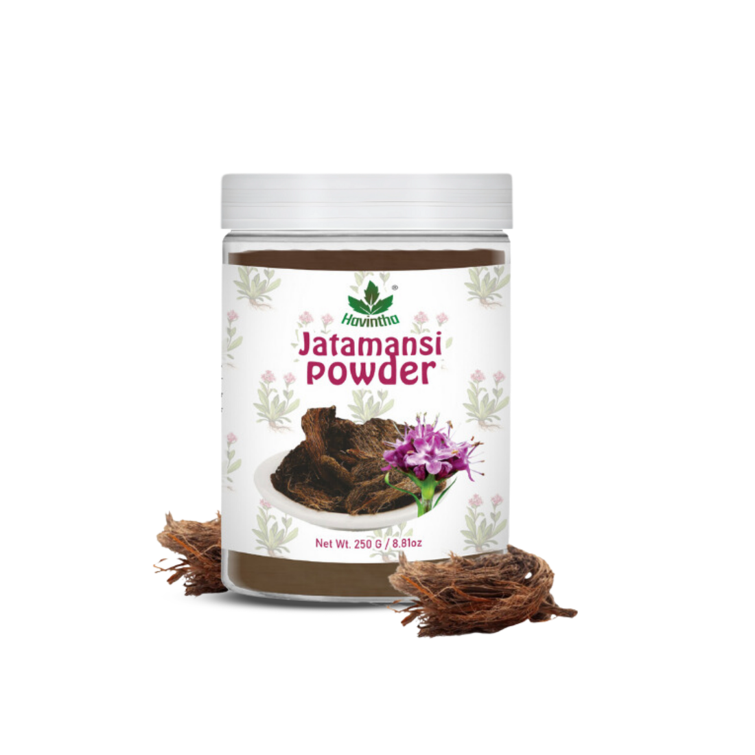 Havintha Natural Jatamansi Powder | For Strong Hair | 8 oz | 250 Grams (JAR)