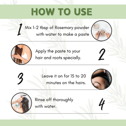 Havintha Natural Rosemary Powder For Shiny Hair|Rosemary powder for hair growth| Men &amp; Women - 3oz | 100gm