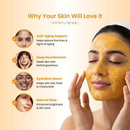 Havintha Seabuckthorn 100g Anti-Aging Face Pack | Natural Herbal Face Mask for Radiant &amp; Youthful Skin