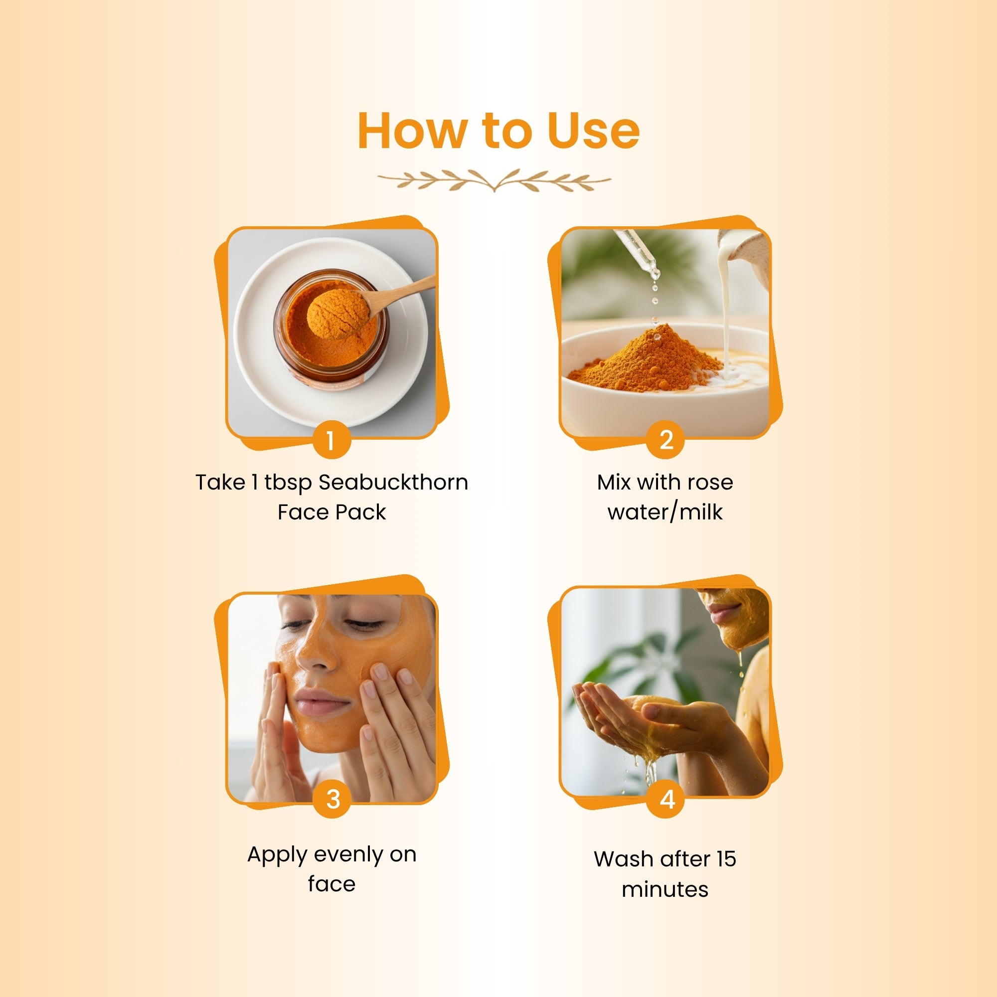 Havintha Seabuckthorn 100g Anti-Aging Face Pack | Natural Herbal Face Mask for Radiant &amp; Youthful Skin