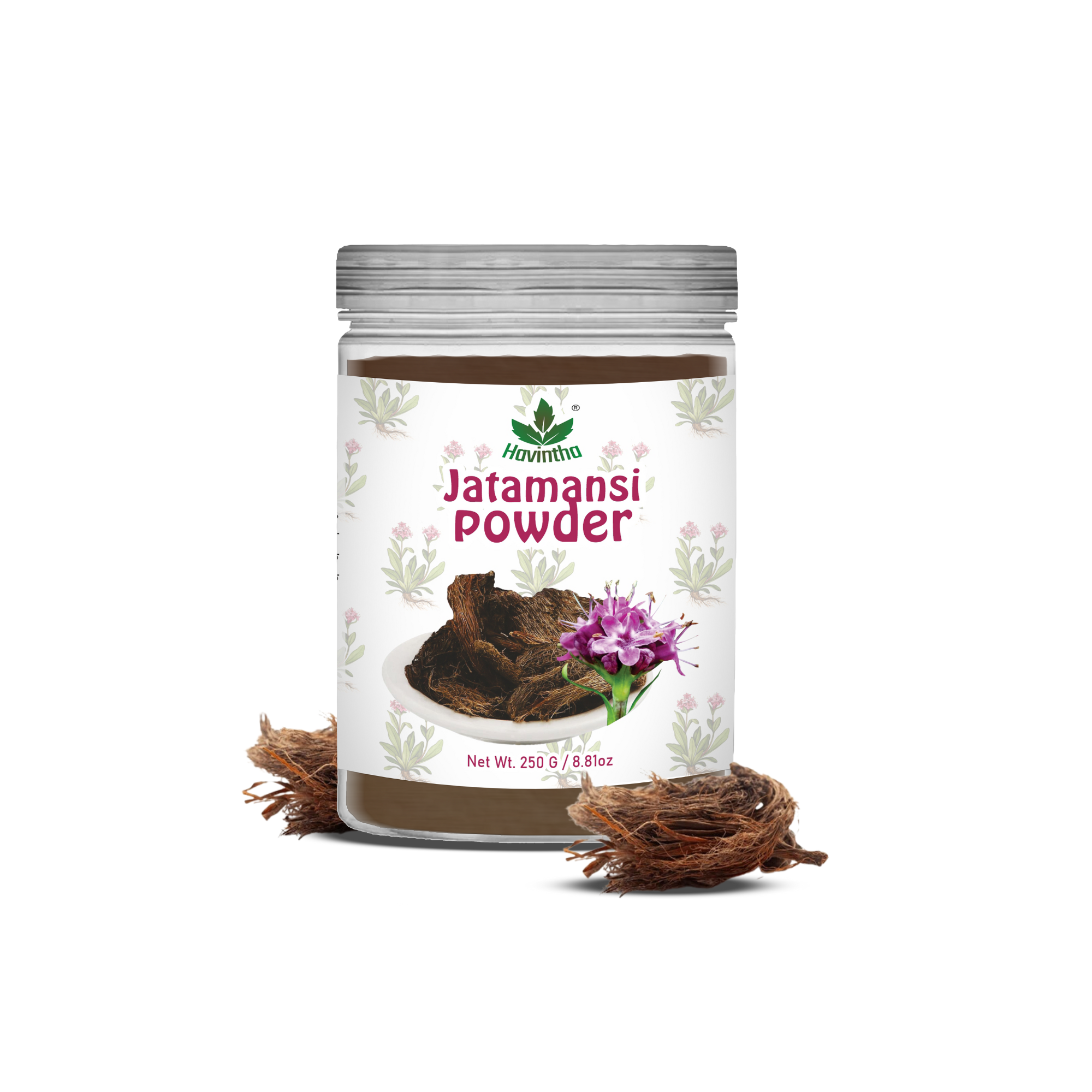 Havintha Natural Jatamansi Powder | For Strong Hair | 8 oz | 250 Grams (JAR)