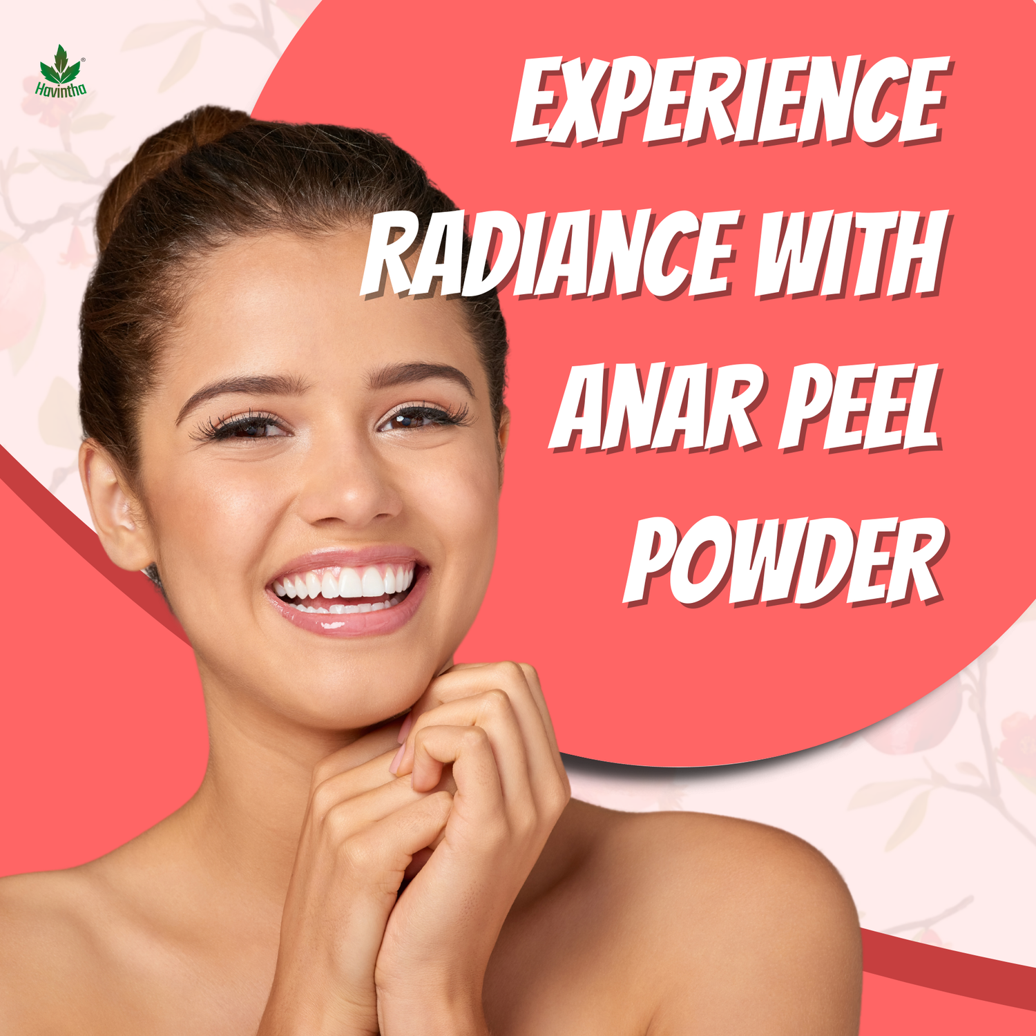 Havintha Natural Anar Peel Powder | For Glowing Skin | Herbal Skin Care | 8 oz | 250 Grams (JAR)