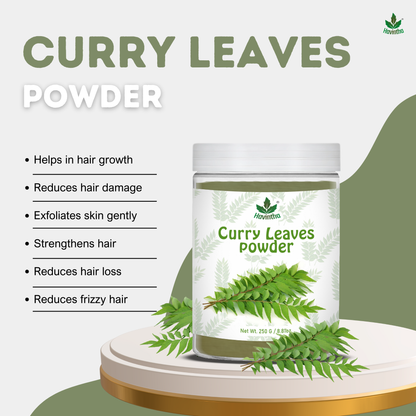 Havintha Curry Leaves Powder | For Strong &amp; Healthy Hair |  8 oz | 250 Grams (JAR)