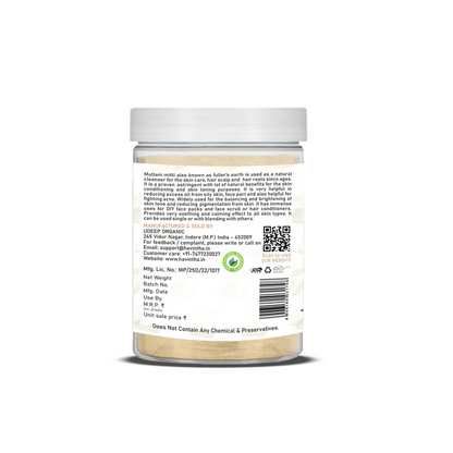 Havintha Natural Multani Mitti Powder | Natural Face Pack &amp; Skin Care | 8 oz | 250 Grams (JAR)