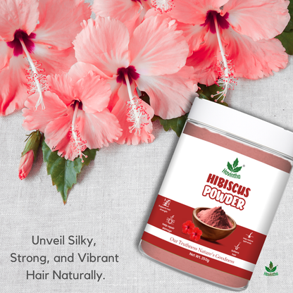 Havintha Natural Hibiscus Powder For Shiny Hair | For Strong Hair | Men &amp; Women - 8.81 oz | 250 Grams (JAR)