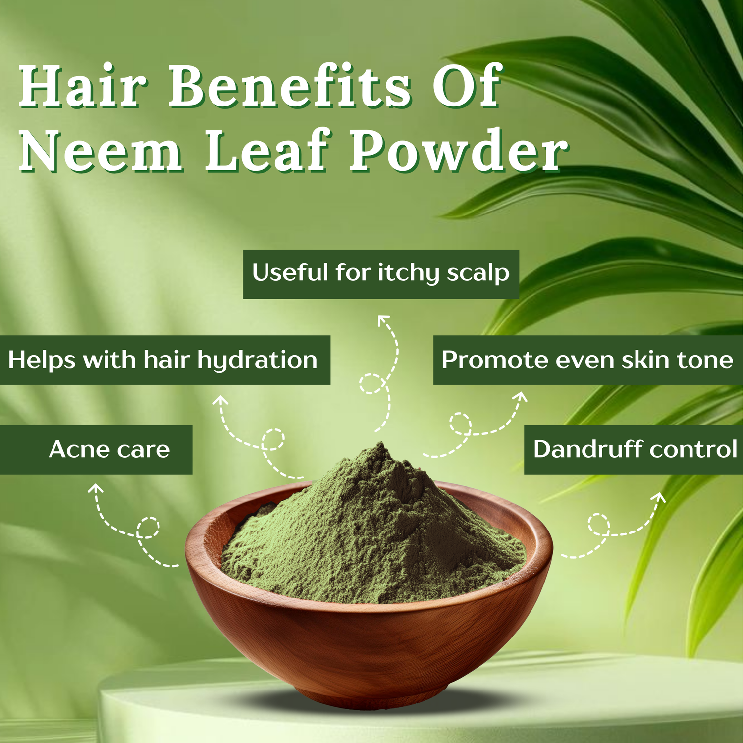 Havintha Natural Neem Powder | For Antioxidant Benefits | For Hair &amp; Skin Care |  100 Grams (JAR)
