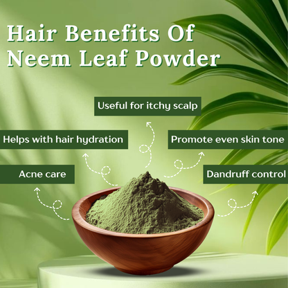 Havintha Natural Neem Powder | For Antioxidant Benefits | For Hair &amp; Skin Care |  100 Grams (JAR)
