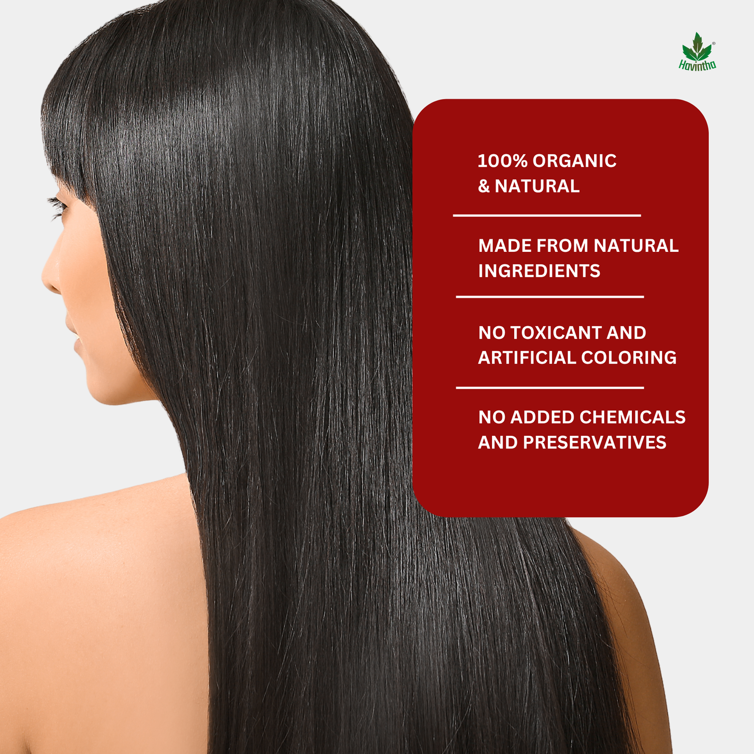 Havintha Natural Hibiscus Powder For Shiny Hair | For Strong Hair | Men &amp; Women - 8.81 oz | 250 Grams (JAR)