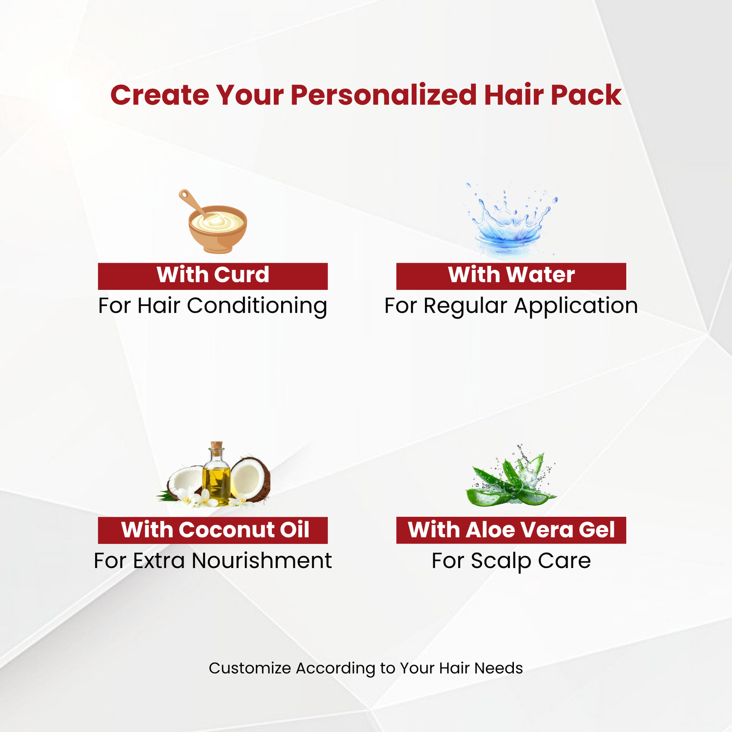 Havintha 5-in-1 (250g) Herbal Hair Powder with Amla, Reetha, Shikakai, Bhringraj &amp; Hibiscus, 50g Each