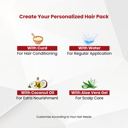 Havintha 5-in-1 (250g) Herbal Hair Powder with Amla, Reetha, Shikakai, Bhringraj &amp; Hibiscus, 50g Each