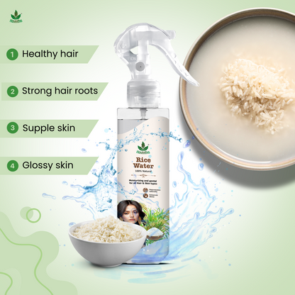 Havintha Natural Rice Water for Hair Growth |6OZ |  Shiny Hair &amp; Glowing Skin Spray | For Man &amp; Women |