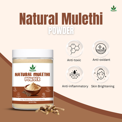 Havintha Natural Mulethi Powder | For Glowing Skin | For Face Brightening | 8 oz | 250 Grams (JAR)