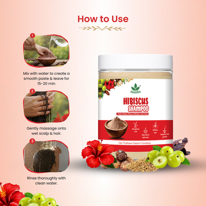 Havintha Natural Amla Reetha Shikakai Methidana And Hibiscus Powder Shampoo - 8 oz | 0.5 lb | 227 gm