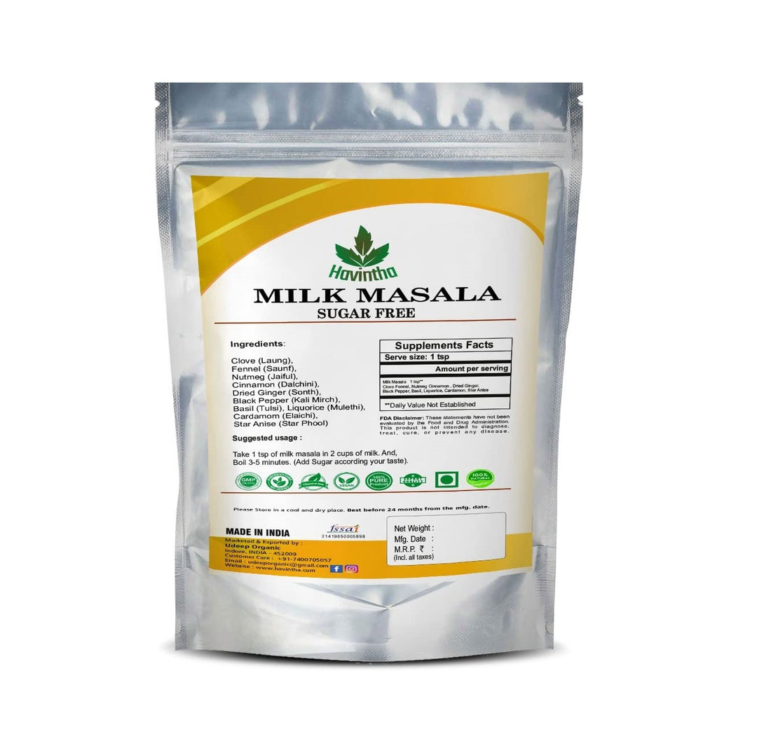 Havintha Natural Milk Masala for Support Immunity and Stronger Bones (100gm)