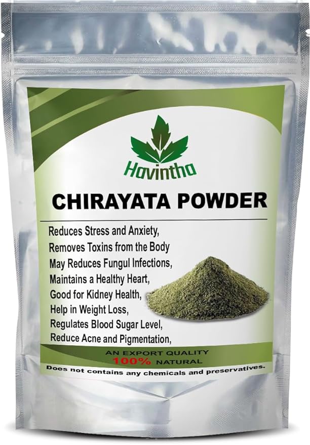 Havintha Natural Chirayata Powder (Kalmegh Powder) - Swertia Chirata - 100gm | 3.5274 OZ