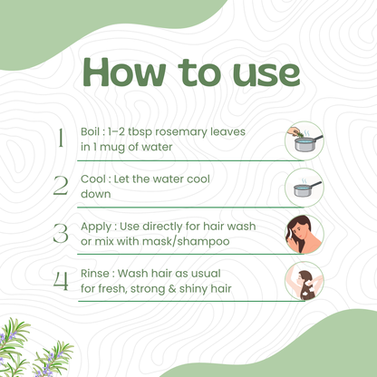 Havintha Natural Whole Rosemary Leaves | Rosemary Dried Leaves For Hair Growth | Edible Quality - JAR - 2oz | 80g