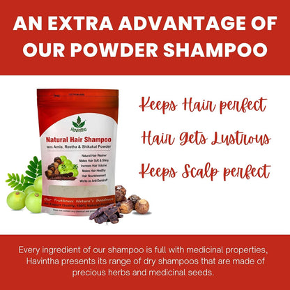 Amla Reetha Shikakai Powder Natural Hair Shampoo for Hair -  8 oz | 0.5 lb | 227g