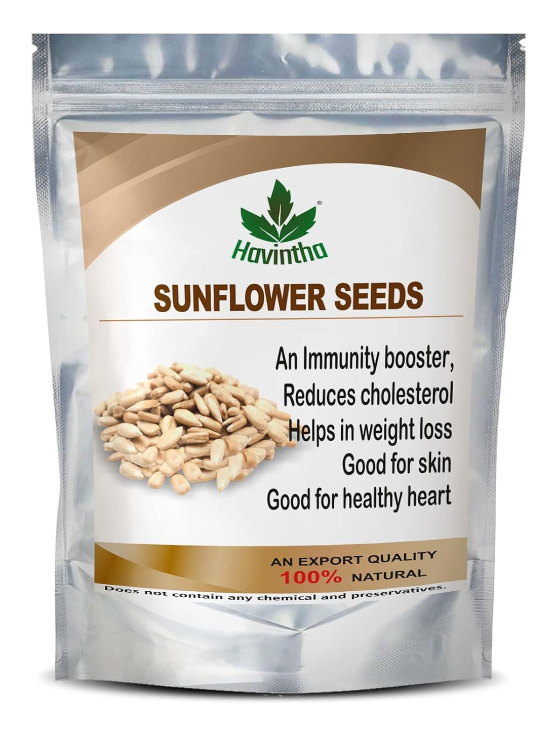 Havintha Pumpkin Seeds and Sunflower Seeds Combo Pack - Each 8oz,227 grams (16oz 454 g, Pack of 2)