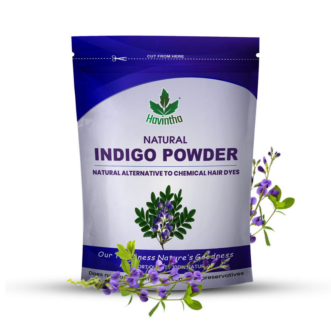 Indigo Powder for Black Hair &amp; Beard - 8 oz | 0.5 lb | 227 gm