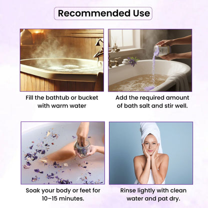 Havintha Lavender Bath Salts 908g | Epsom Salt for Relaxation, Stress Relief &amp; Foot Soak