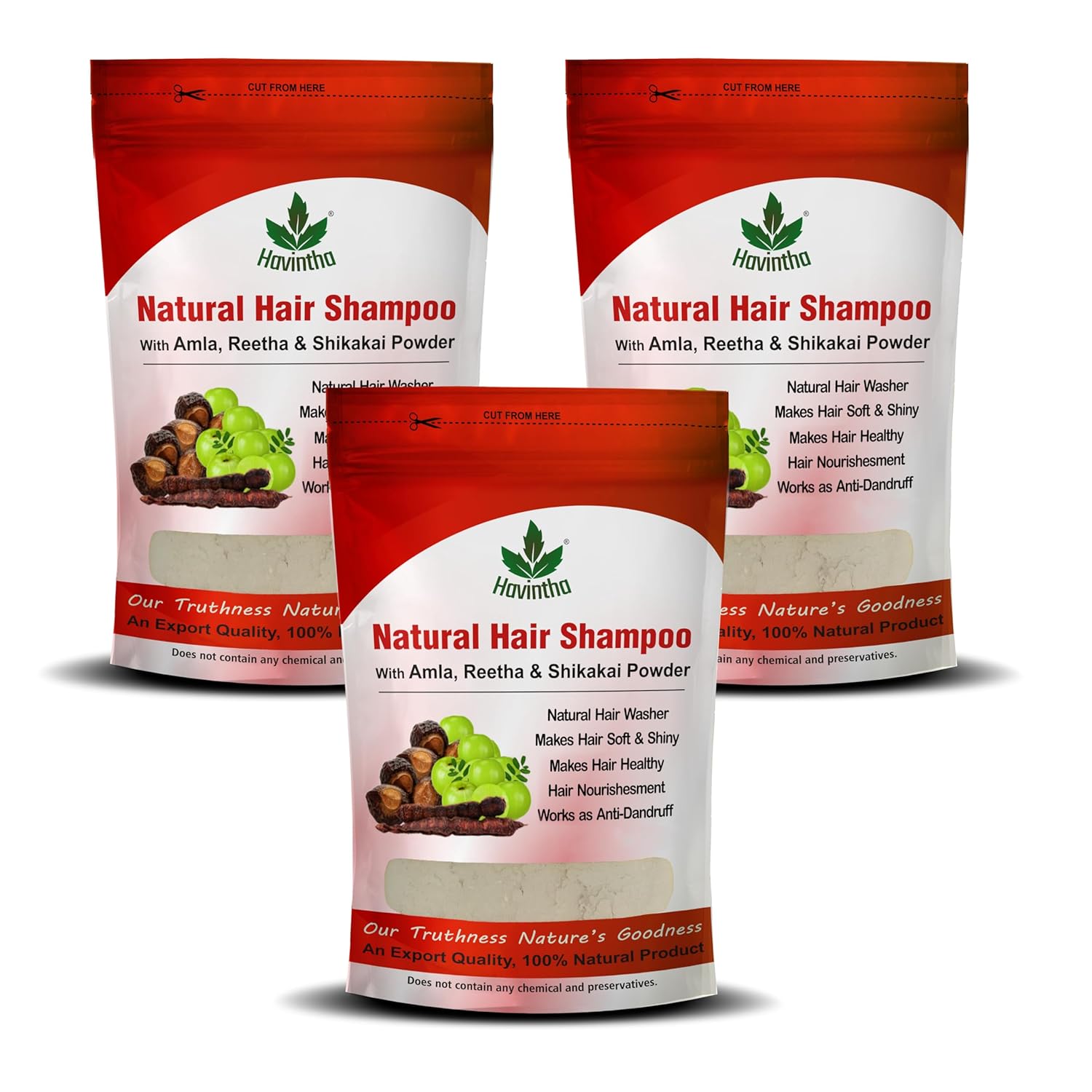 Amla Reetha Shikakai Powder Natural Hair Shampoo for Hair -  8 oz | 0.5 lb | 227g