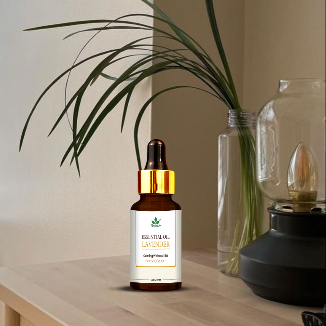 Havintha Pure and organic Lavender essential oil for skin care, hair care and healing injuries-15ml