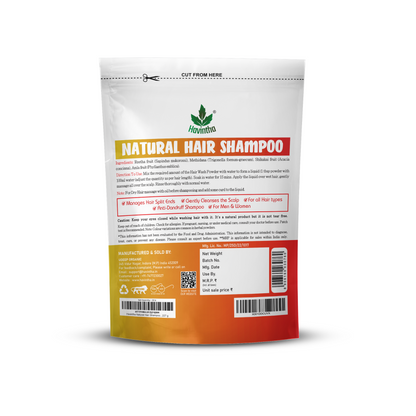 Havintha Natural Hair Shampoo with Amla, Reetha, Shikakai and Methi dana - 8 oz | 0.5 lb | 227 gm
