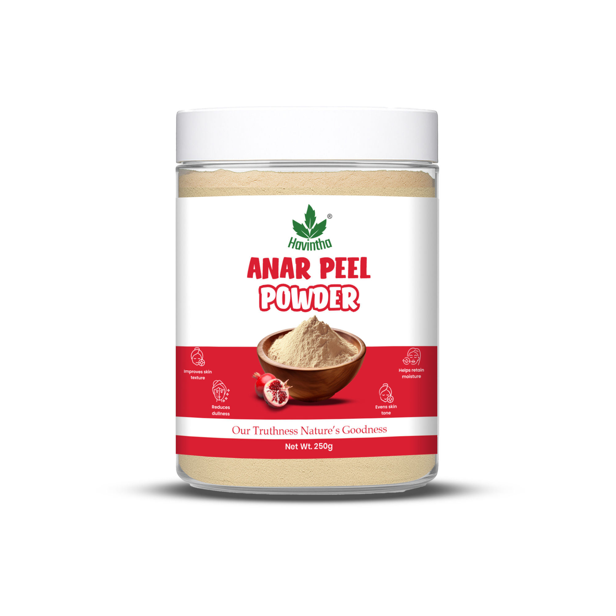 Havintha Natural Anar Chilka Powder | Pomegranate Peel Powder for Skin Care - 8.81 oz | 0.5 lb | 250 gm