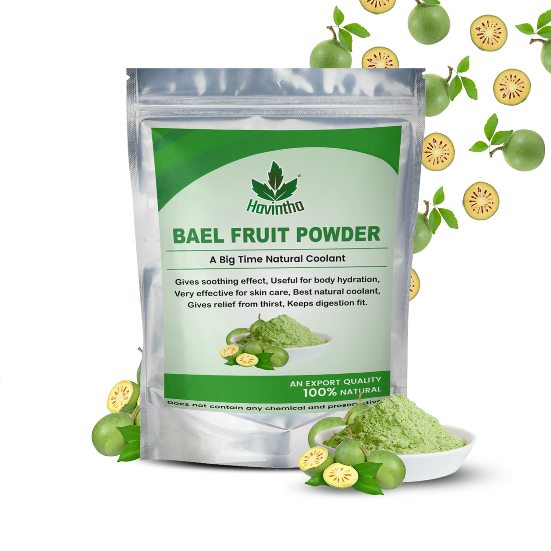 Havintha Bael Fruit Powder | Improve and Boost Your Metabolism - 8oz |  0.5lb | 227g