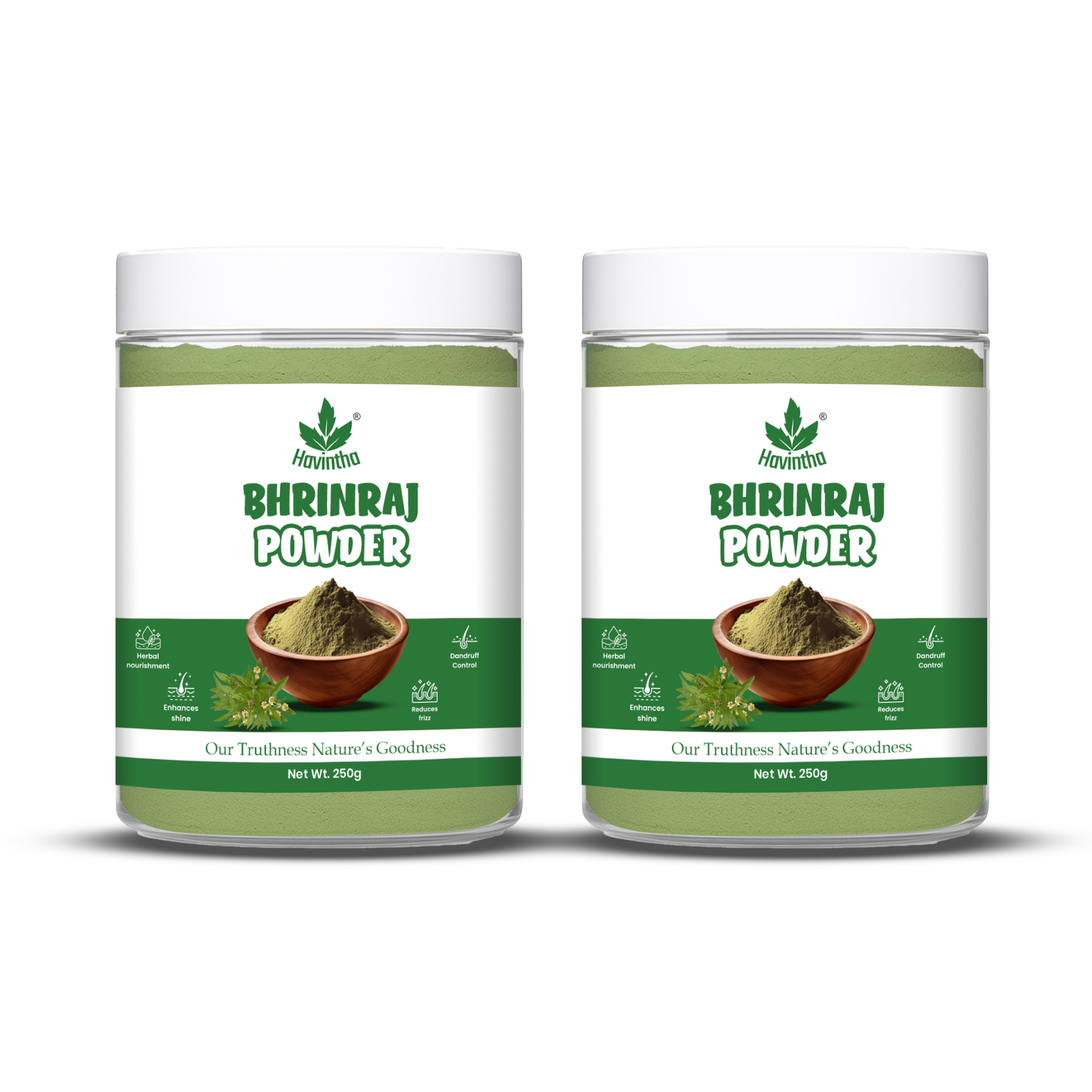 Bhringraj Powder For Hair Growth Split Ends Nourishment Dandruff Moisturising - 8oz | 0.5lb | 227g