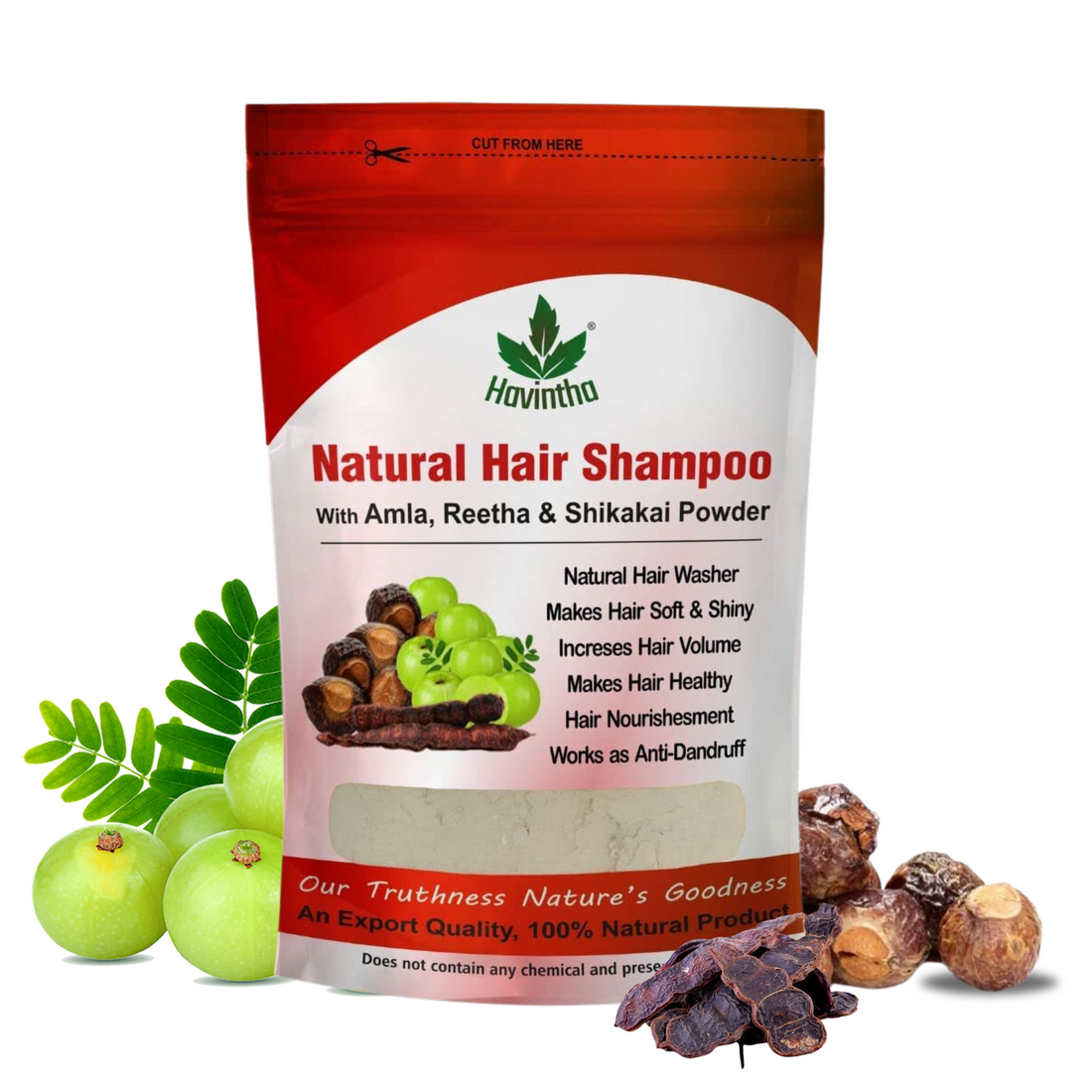 Amla Reetha Shikakai Powder Natural Hair Shampoo for Hair -  8 oz | 0.5 lb | 227g