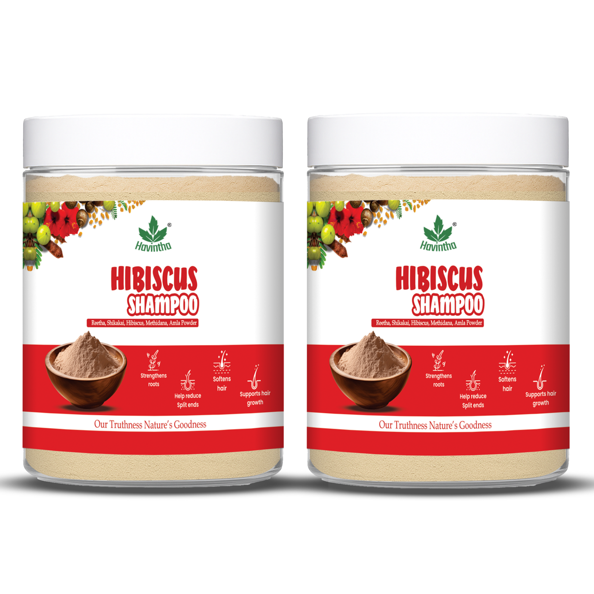 Natural Amla Reetha Shikakai Methidana And Hibiscus Powder Shampoo ...