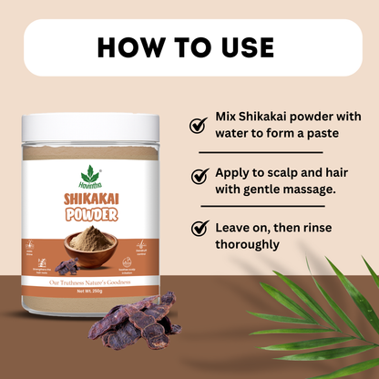 Havintha Shikakai powder organic for hair - 8.81 oz | 0.5 lb | 250 gm