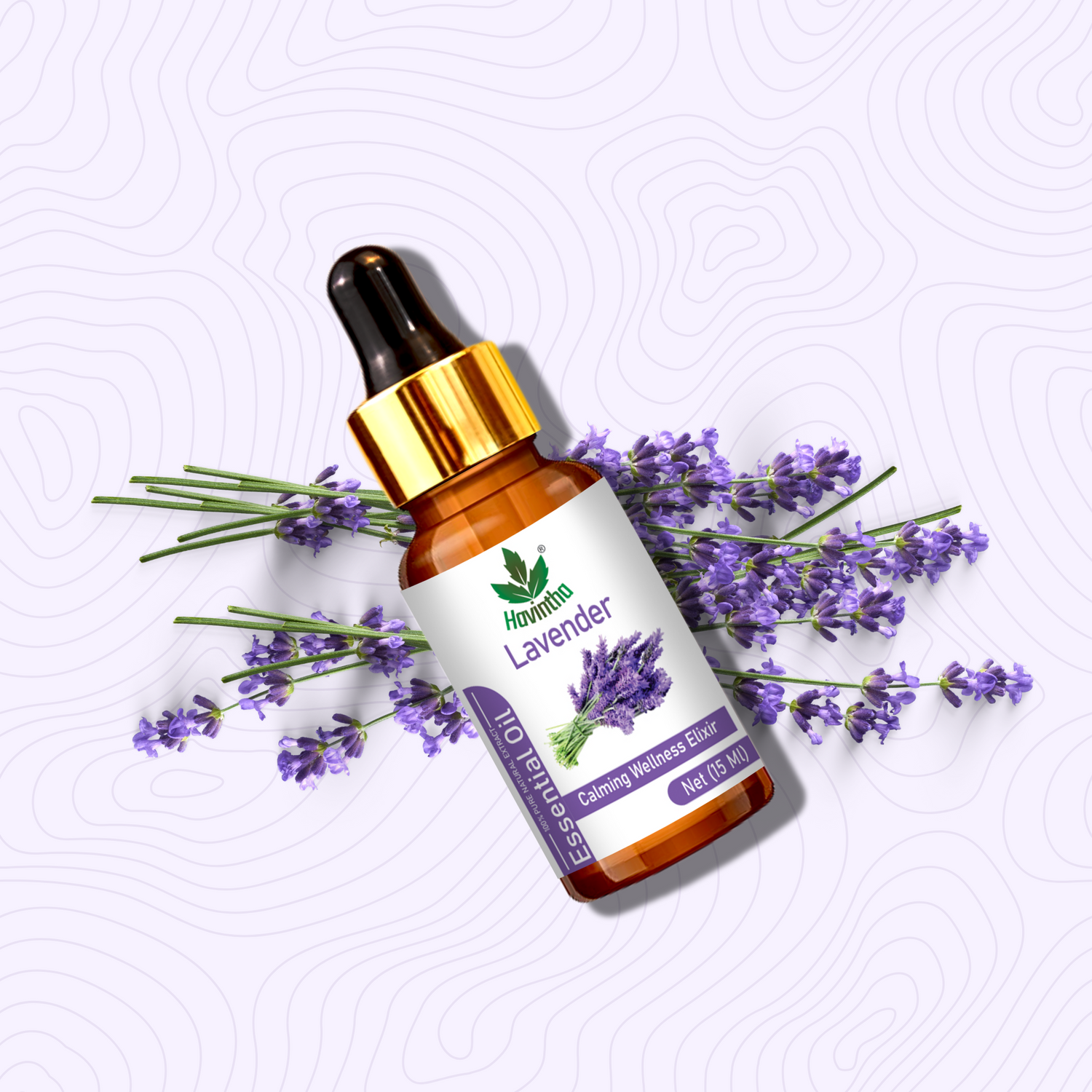 Havintha Pure and organic Lavender essential oil for skin care, hair care and healing injuries-15ml