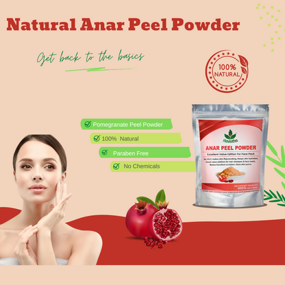 Havintha Natural Anar Chilka Powder | Pomegranate Peel Powder for Skin Care - 8 oz | 0.5 lb | 227 gm