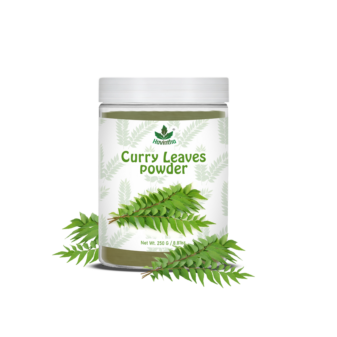 Havintha Curry Leaves Powder | For Strong &amp; Healthy Hair |  8 oz | 250 Grams (JAR)
