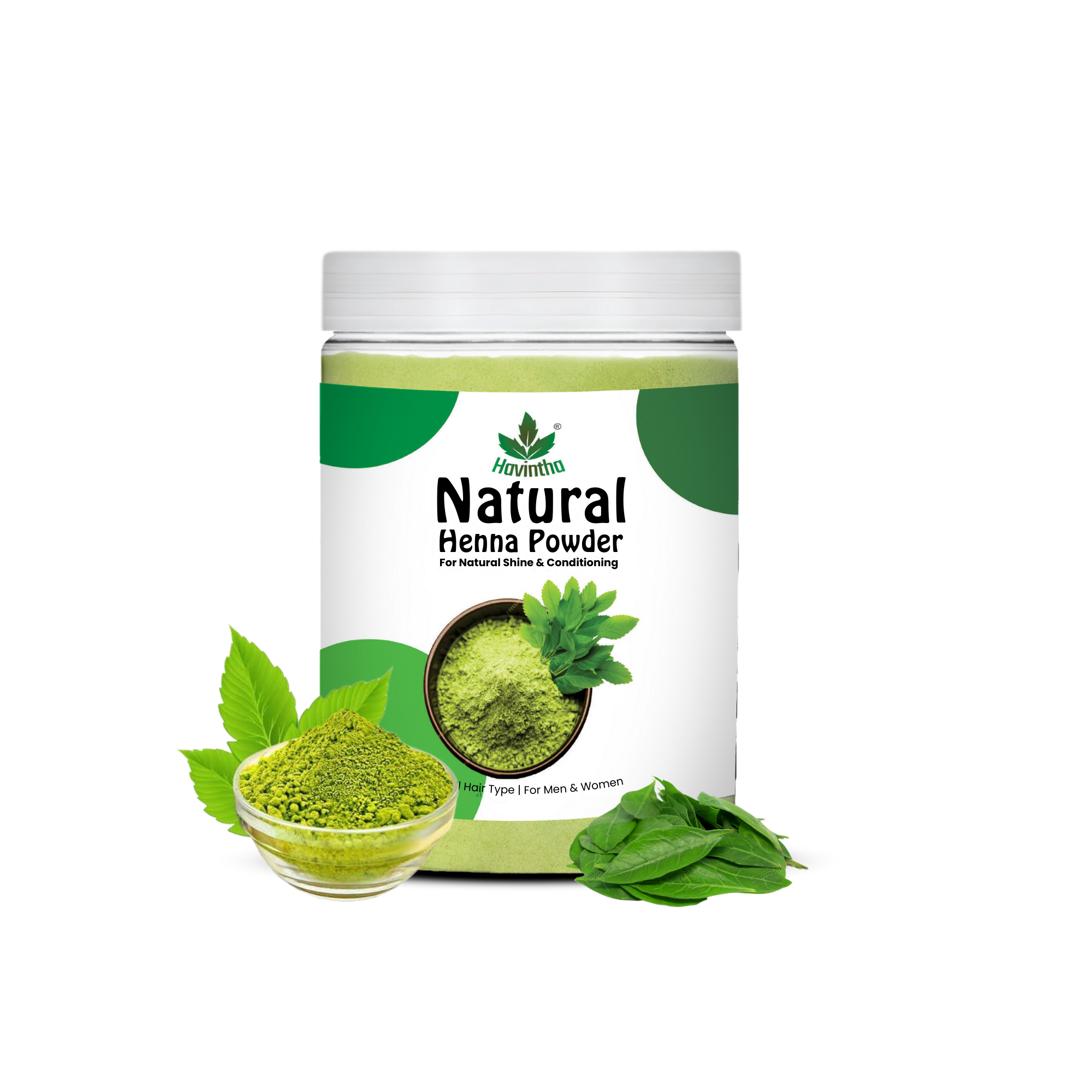Havintha Natural Henna Mehndi powder | Natural Hair Colour | For All Types Hair |  8 oz | 250 Grams (JAR)
